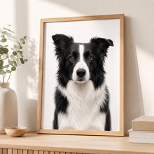 Load image into Gallery viewer, Border Collie Tavla – Inramat Hundporträtt
