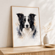 Load image into Gallery viewer, Border Collie Tavla – Inramat Hundporträtt