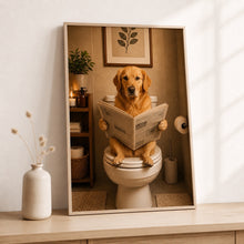 Ladda upp bild till gallerivisning, Golden Retriever Tavla – Inramat Hundporträtt