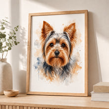 Ladda upp bild till gallerivisning, Yorkshireterrier Tavla – Inramat Hundporträtt