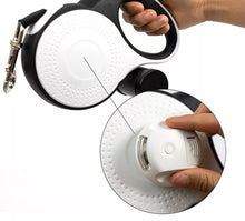Load image into Gallery viewer, Leash Flexi Leash 5-8 m with Flashlight and Poop Bag Container + Collar