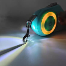 Load image into Gallery viewer, Leash Flexi leash with LED light and Flashlight 3-5 m