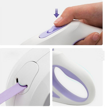 Load image into Gallery viewer, Leash Flexi leash with LED light and Flashlight 3-5 m