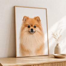 Load image into Gallery viewer, Pomeranian Tavla – Inramat Hundporträtt

