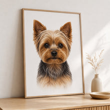Ladda upp bild till gallerivisning, Yorkshireterrier Tavla – Inramat Hundporträtt
